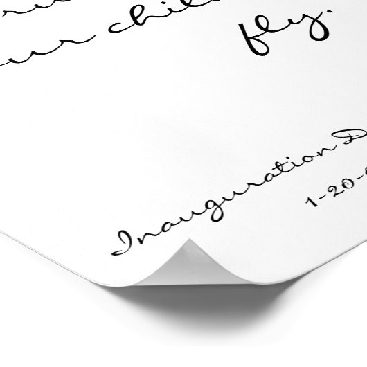 Obama, Rosa saß da, damit Martin laufen konnte. Ma Poster (Ecke)