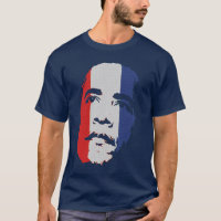 Obama-rotes weißes u. blaues Gesichts-Shirt