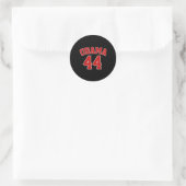 Obama Runder Aufkleber (Tasche)