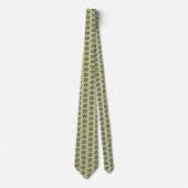 Obama Sage Green & Black mit Star Pattern Krawatte (Vorderseite)