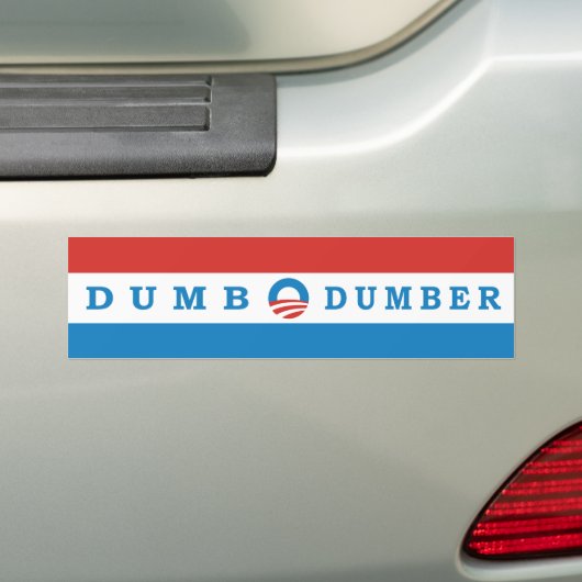 Obama-satirical stummer und stummerer autoaufkleber (Auf Auto)