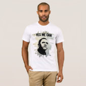 Obama-SCHABLONE concrBgrnd T-Shirt (Vorne ganz)