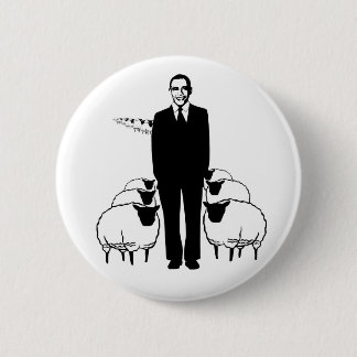 Obama-Schafe Button