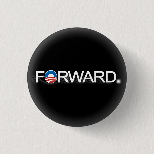 Obama schicken 2012 Schwarzweiss-Kampagnen-Button Button (Vorderseite)