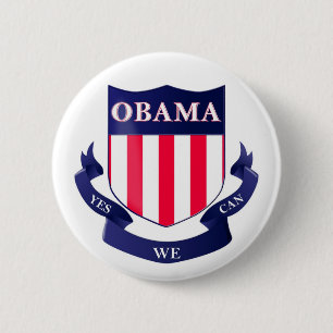 Obama-Schild, "ja, das wir" knöpfen können Button