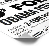 Obama-Schlagzeilen-Poster zur Wiederwahl Poster (Ecke)