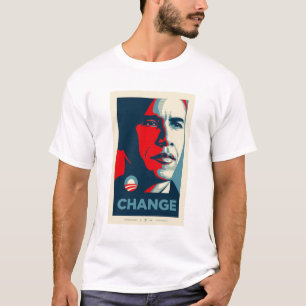 Obama schwarzer und roter Jersey T-Shirt