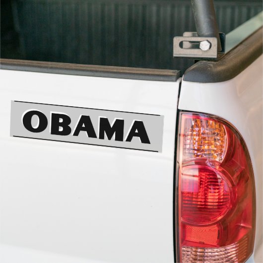 Obama-Schwarzes auf grauem Autoaufkleber (Auf Lkw)