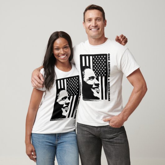 Obama Schwarzweiss T-Shirt (Unisex)