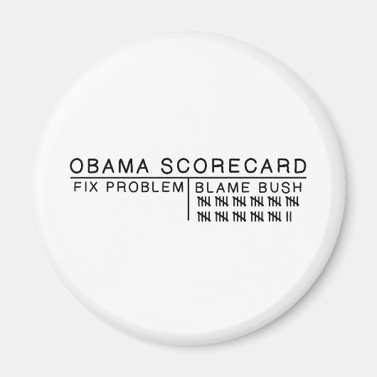 Obama Scorecard Magnet (Vorne)