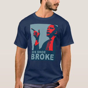 Obama: Sein Schuh brach T-Shirt