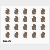 Obama Sepia Tone Portrait Sticker Sheet (Blatt)
