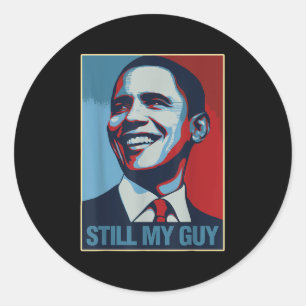 Obama Shirt immer noch mein Typ Barack Obama Gesch Runder Aufkleber