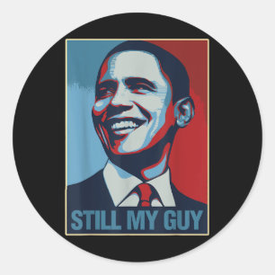 Obama Shirt immer noch mein Typ Barack Obama Gesch Runder Aufkleber