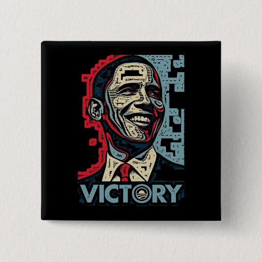 Obama Sieg Button (Vorderseite)