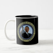 Obama-Siegel-Gold Zweifarbige Tasse (Links)
