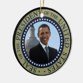 Obama-Siegel-GoldpräsidentenSiegel Keramikornament (Links)
