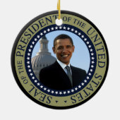 Obama-Siegel-GoldpräsidentenSiegel Keramikornament (Hinten)