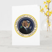 Obama-Siegel Karte (Gelbe Blume)