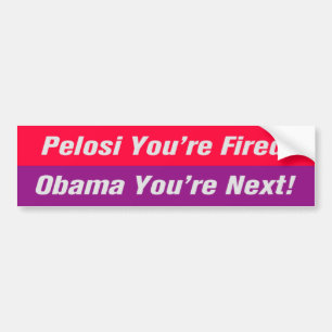 Obama sind Sie folgend! Autoaufkleber