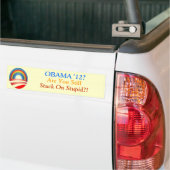 Obama? Sind Sie noch fest auf dummem?! Autoaufkleber (Auf Lkw)
