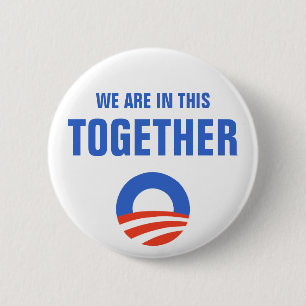 Obama sind wir diesbezüglich knöpfen zusammen button