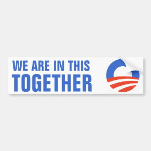 Obama sind wir in diesem zusammen Autoaufkleber