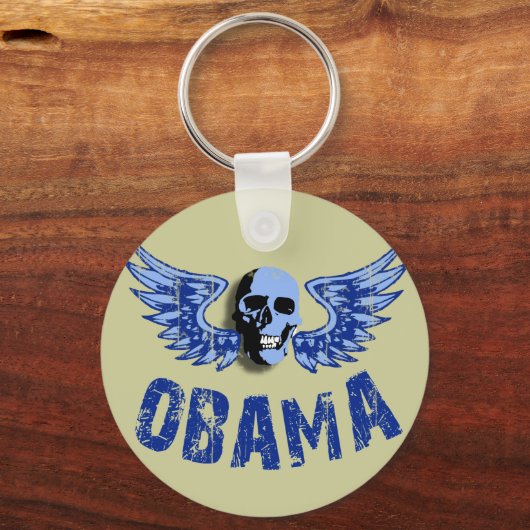 Obama Skull Design Schlüsselanhänger (Vorderseite)