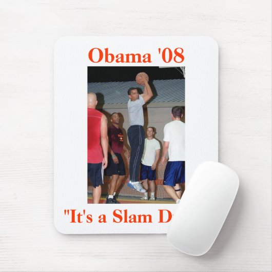 Obama-Slam Dunk Mousepad (Mit Mouse)