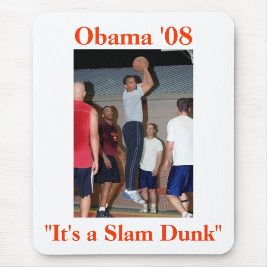 Obama-Slam Dunk Mousepad (Vorne)