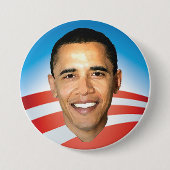 Obama-Sonnenaufgang 3 Zoll Knopf Button (Vorderseite)