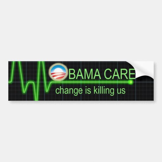 Obama-Sorgfalt Autoaufkleber (Vorne)