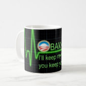 Obama-Sorgfalt Kaffeetasse (Vorderseite Links)
