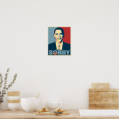 Obama Sorry Poster (Küche)