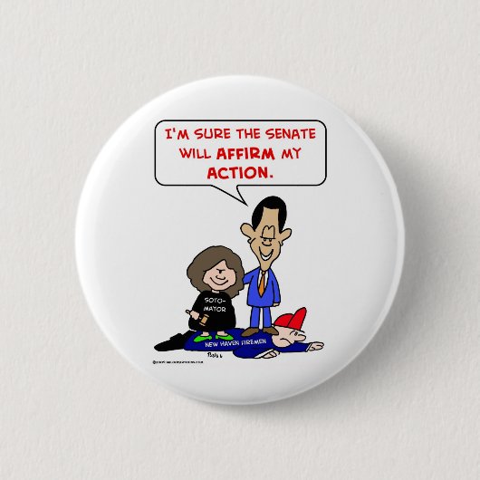 Obama sotomayor positive Diskriminierung Button (Vorderseite)