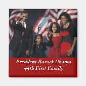 Obama Souvenir Square Magnet (Vorne)