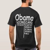 Obama-Spielstandskarte T-Shirt (Rückseite)