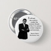 Obama-Sprache-Knopf Button (Vorne & Hinten)