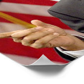 Obama spricht poster (Ecke)