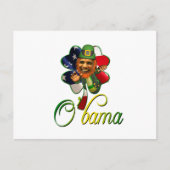 Obama St. Patrick's Day Spirit Postkarte (Vorderseite)
