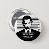 Obama - Staatsfeind Nr. eine Button (Vorne & Hinten)
