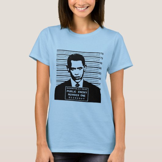 Obama - Staatsfeind Nr. eine T-Shirt (Vorderseite)