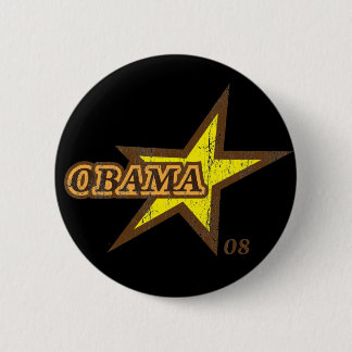 Obama Star 08 Knopf Button