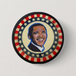 Obama stars&stripes button