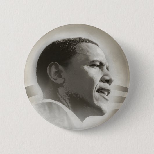 Obama stellen Knopf gegenüber Button (Vorderseite)