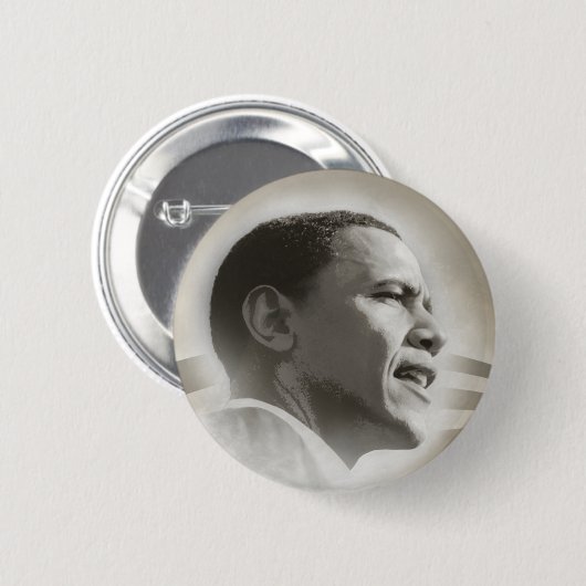 Obama stellen Knopf gegenüber Button (Vorne & Hinten)