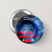 Obama-Stern-Kinderknopf Button (Vorne & Hinten)