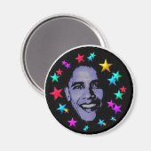 Obama-Sterne Magnet (Vorderseite/Rückseite)
