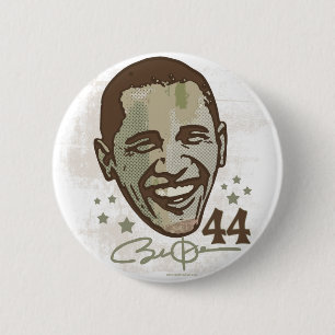 Obama-stilvoller Präsident 44 Knopf Button