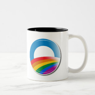 Obama-Stolz-Knopf Zweifarbige Tasse